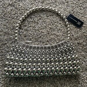 NWT - I.N.C. International Concepts Metal Ball Small Baguette